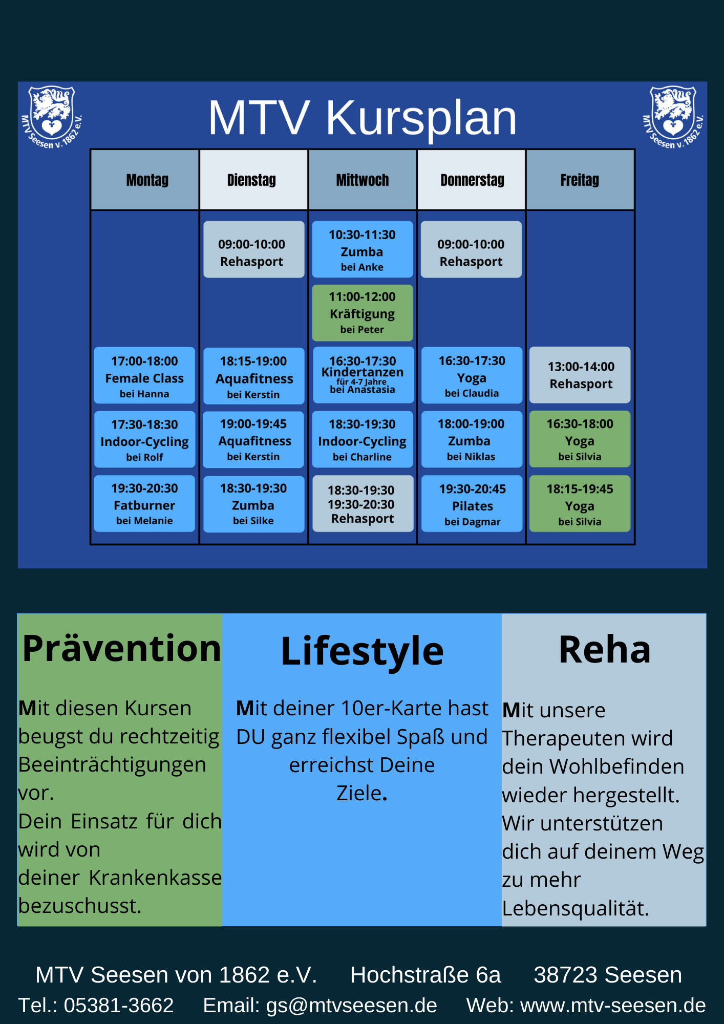 Dein Kursplan ab 01.02.2023 Image