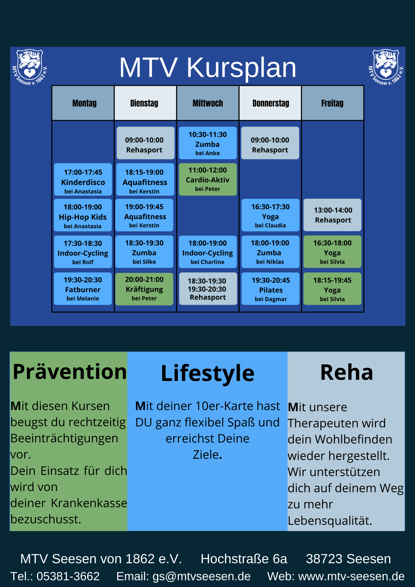 Dein Kursplan ab 01.03.2023 Image