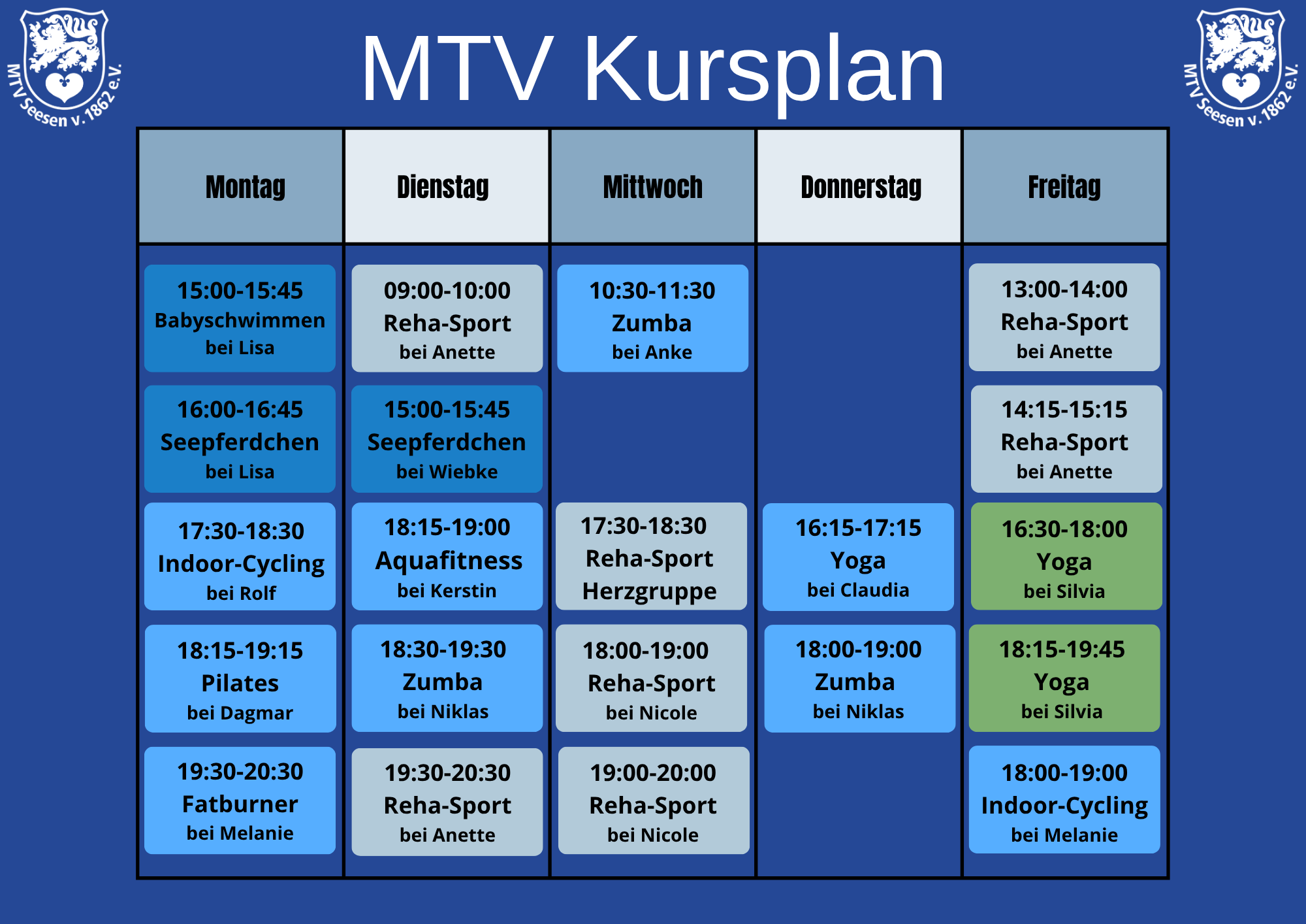 Dein Kursplan ab 01.05.2025 Image
