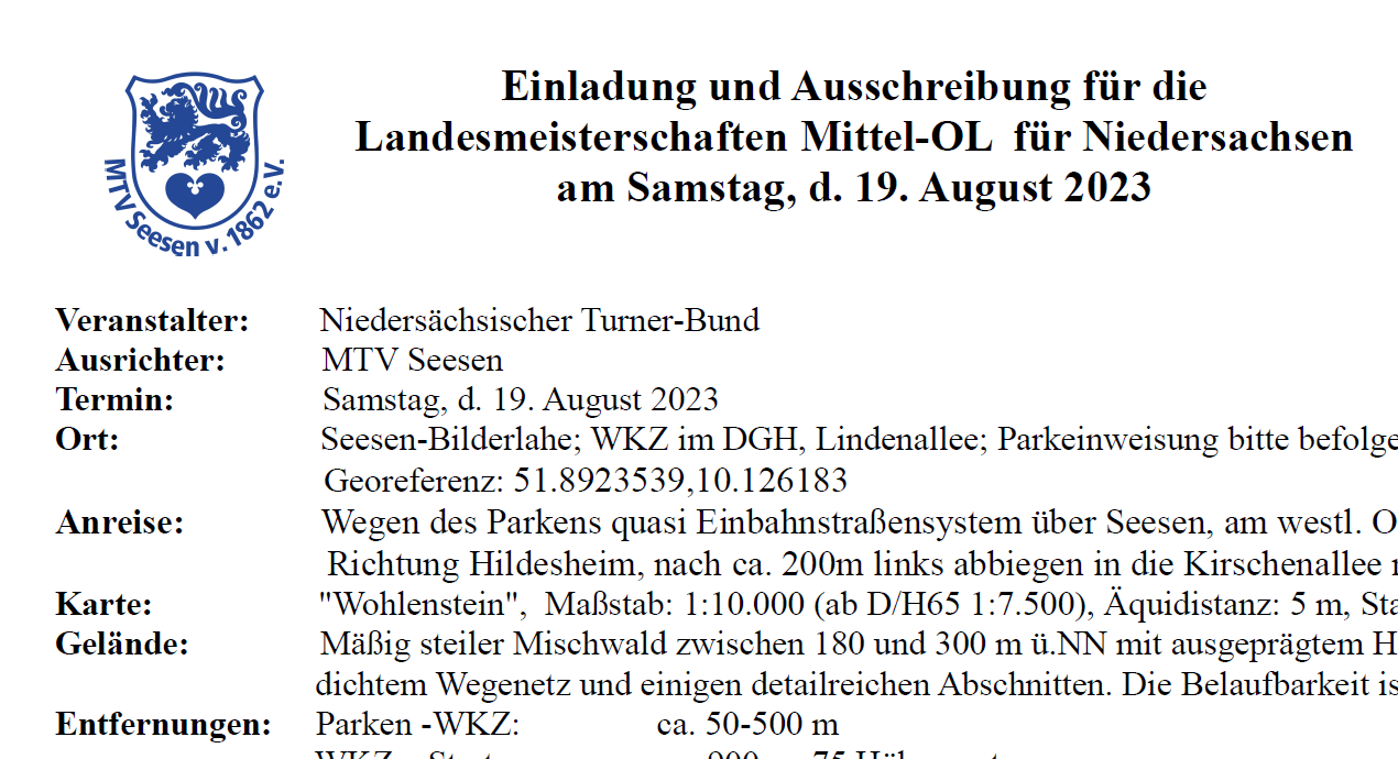 Ausschreibung LM Mittel 2023