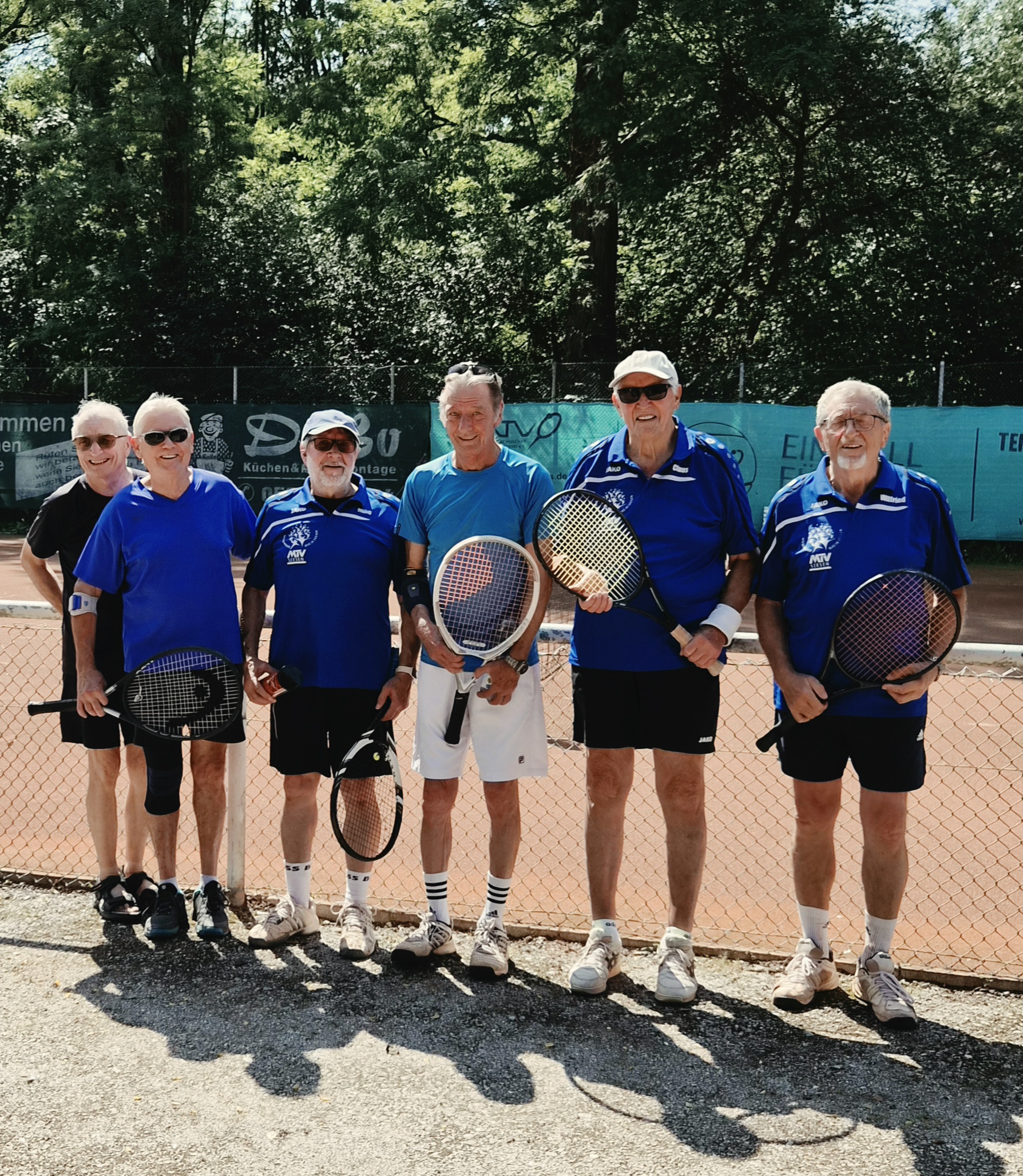  Ü70-Tennisherren des MTV Seesen schlossen den Doppelwettbewerb ab